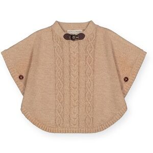 NWT Hope & Henry Cable Organic Sweater Cape Small 5-6